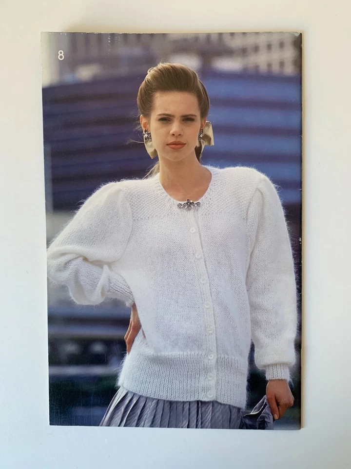 Patons Vintage Knitting Pattern Book 312 Womens 80s Colourful Graphic Jumpers - image 2 of 4