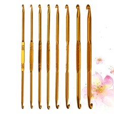 8 in Uncinetti Due Uncini Uncinetto Tunisino Doppia Punta Con Tappeto Tessuto