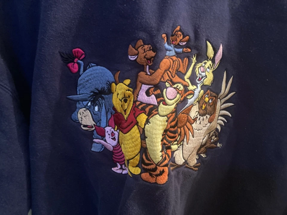 The Disney Store Women’s Winnie The Pooh Sweatshirt, Vintage, Made In Singapore - Image 3 of 4