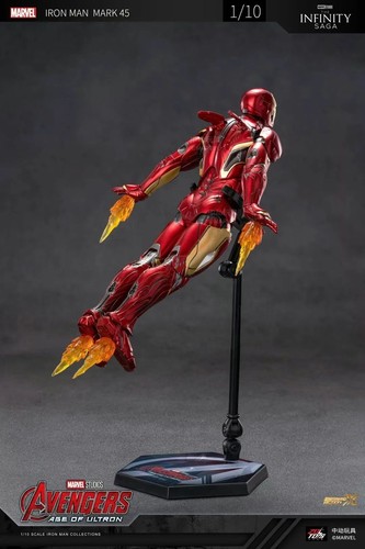 ZD Toys Marvel Avengers 1/10 Iron Man MK45 Action Figure Set - Picture 2 of 10