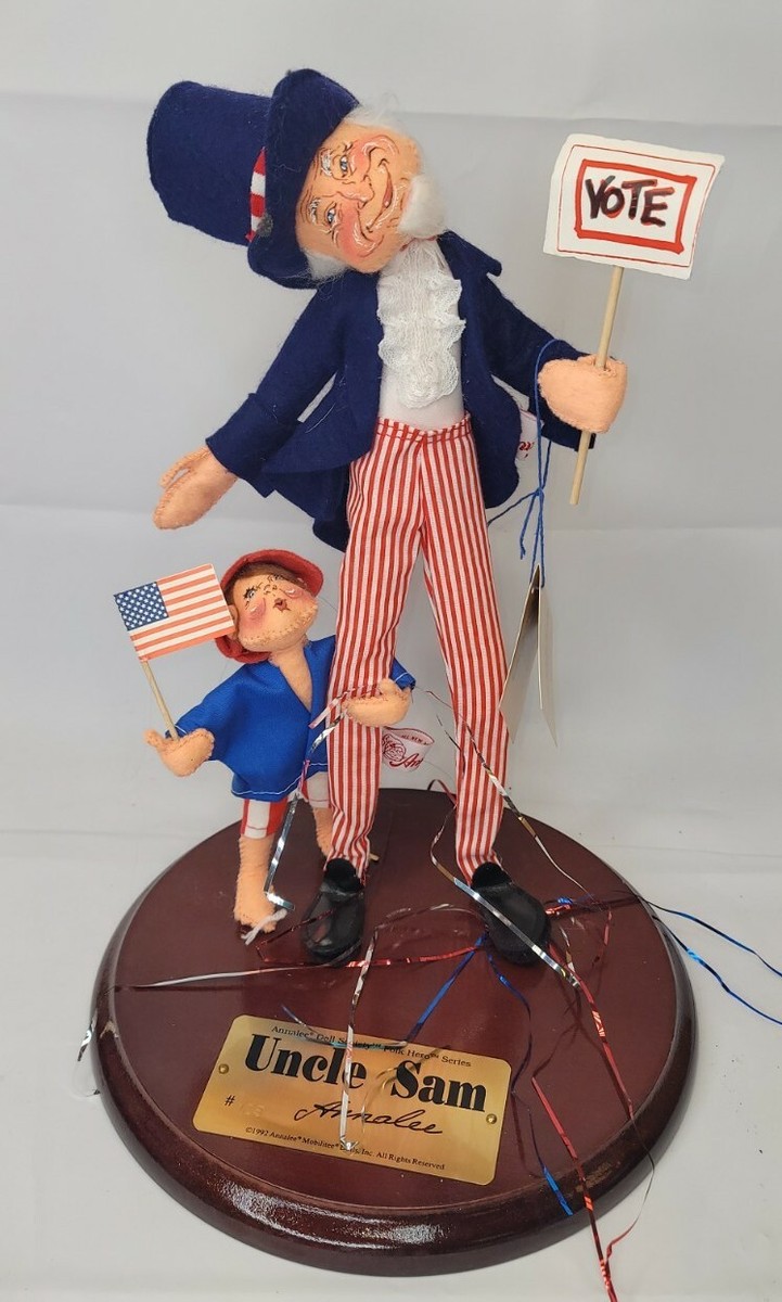 Annalee Dolls Rare 1992 Uncle Sam Doll Fourteen Inch Mint Tags