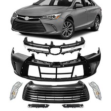 For 2015-2017 Toyota Camry Le Complete Front Bumper Set W Turn Signal Light