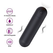 Mini Powerful Bullet Shape 10 Speed Vibrating Neck Body Massage Personal