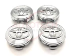 SET OF 4 TOYOTA WHEEL RIMS CENTER CAPS CHROME LOGO 62MM CAMRY