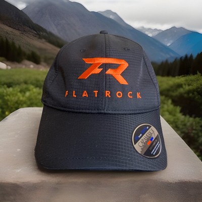 Flatrock Embroidered logo Strapback Hat Cap America Brand NWOT