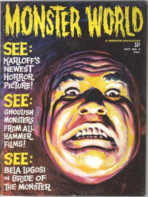 Famous Monsters of Filmland Monster World Magazine #5 Warren 1965