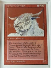 Hurloon Minotaur - 4th Edition Core Set - Magic the Gathering MTG Nice!