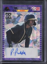 2021 Leaf Pro Set Metal #PA-PP1 Pedro Pineda Purple Crystal Auto #/15