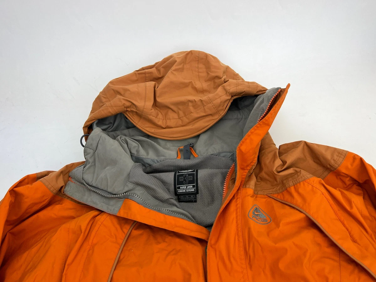 Vintage Nike ACG Outer Layer 3 Storm Fit Orange Snow Jacket Size XL