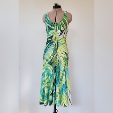 Roberto Cavalli SS04 Silk Print Midi M MED RARE HTF