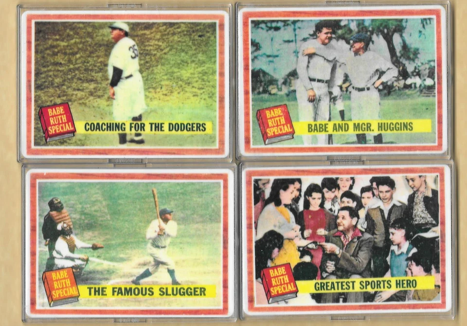 Juego de 10 tarjetas de porcelana Hamilton Collection 1962 Topps Babe Ruth 1992 Foto 3 de 4