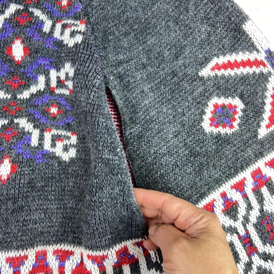 Poncho de Colección Sturbridge by Roosevelt Tejido Capa Para Mujer Talla S/M Azteca Kachina 27" Foto 4 de 4