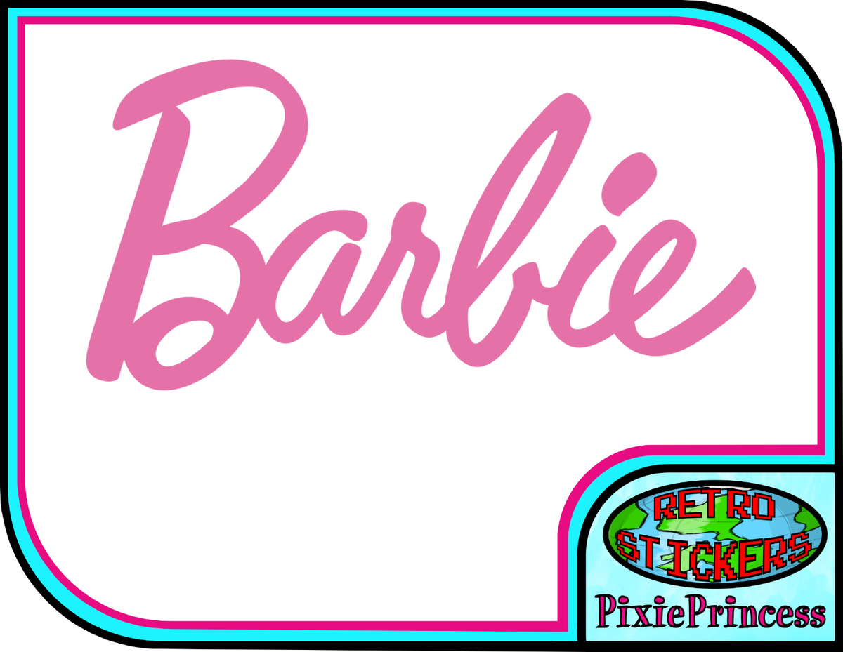 Barbie Logo Doll A Vinyl Sticker Car Van Bike Truck Wall Art