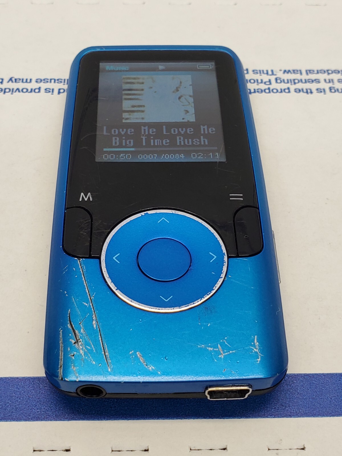 COBY MP6204G 4GB Go Video MP3 Player 1.8 LCD Screen USB 2.0 SCRATCHES