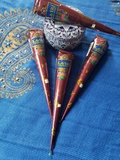 Free Shipping 4x Kaveri Henna Cones. no harmful chemicals, no PPD and no Ammonia