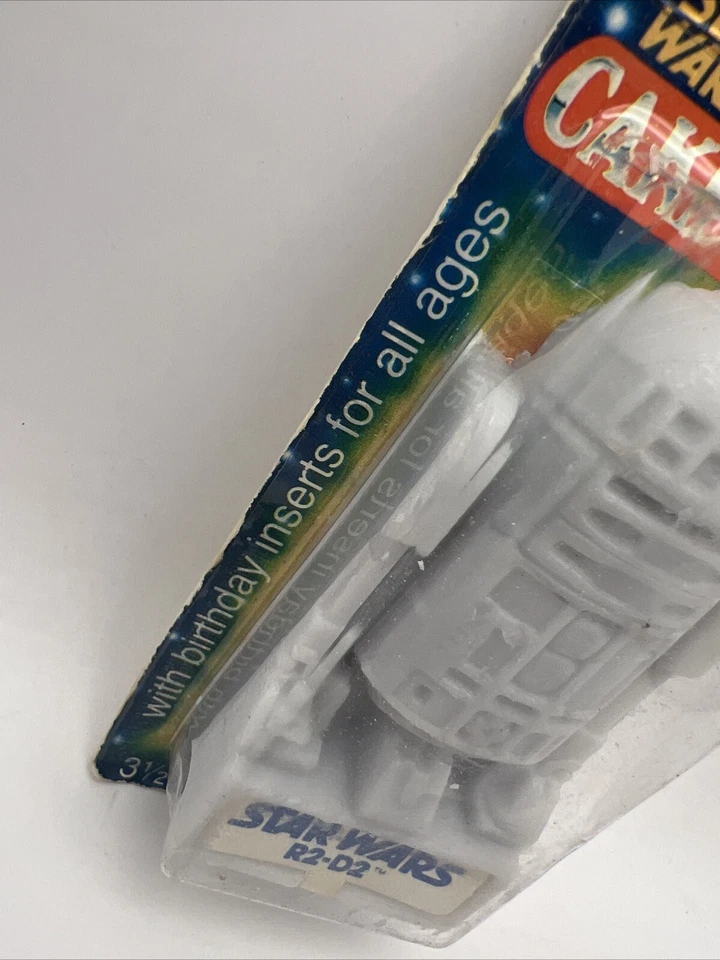 Vela de bolo de aniversário R2-D2 vintage Star Wars 1980 Wilton Empire Strikes Back NOVO - Imagem 2 de 4