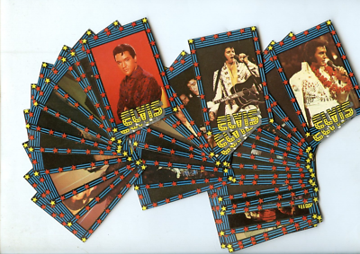 1978 Monty Gum ELVIS PRESLEY Trading Card Starter Set (36/50) NM