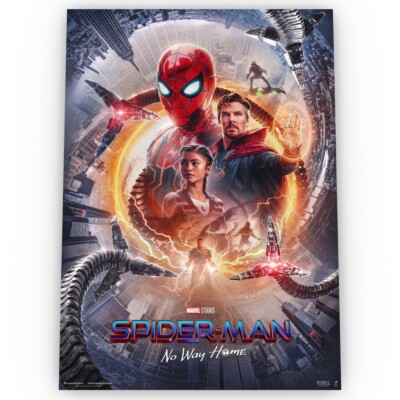 Spiderman No Way Home Movie Poster Satin High Quality Archiv Stunning A1 A2 A3