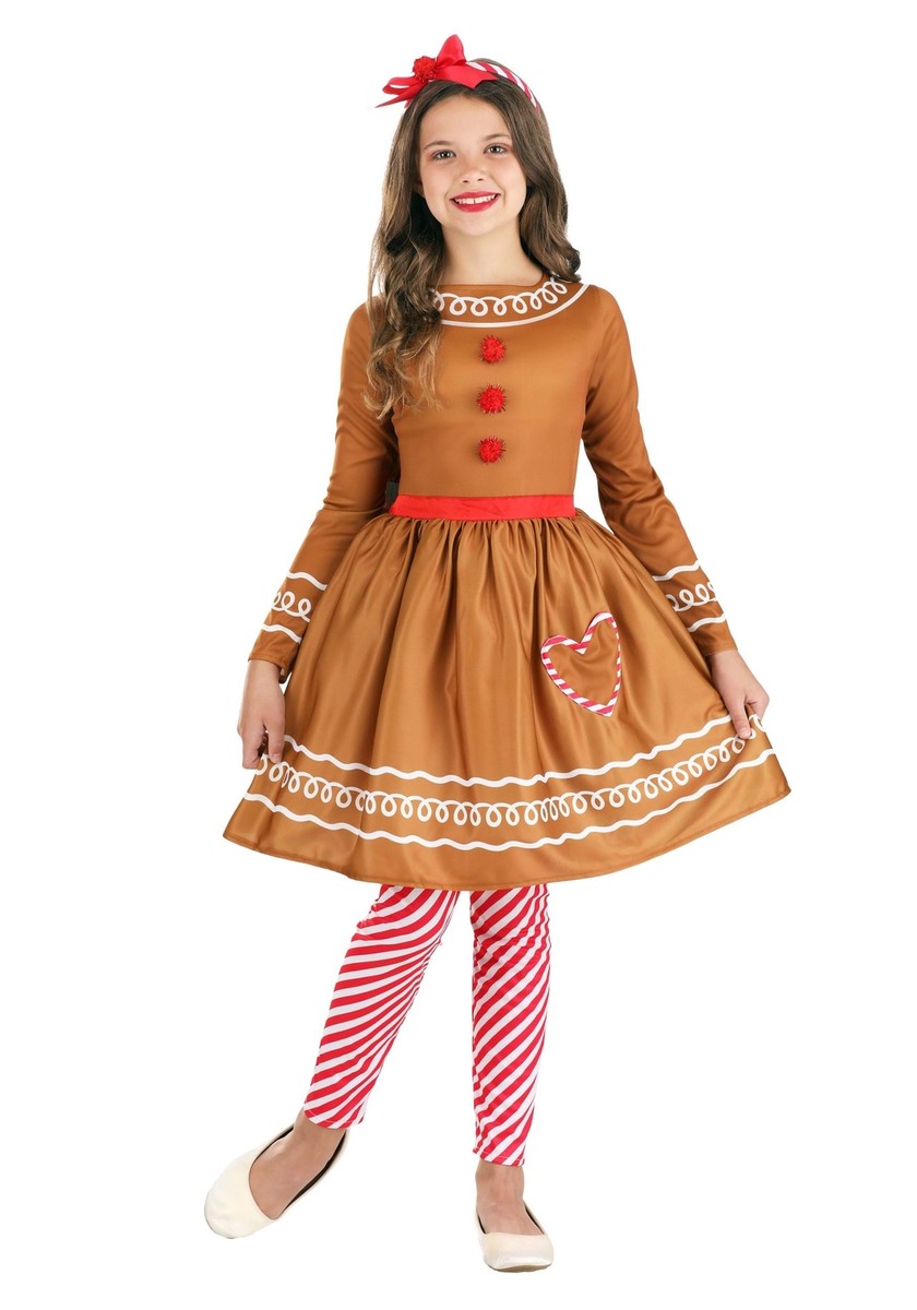 Girl's Gingerbread Costume Dress | eBay