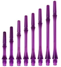 COSMO FIT SHAFT GEAR SLIM-LOCKED DART SHAFTS - CLEAR PURPLE - SET OF 3