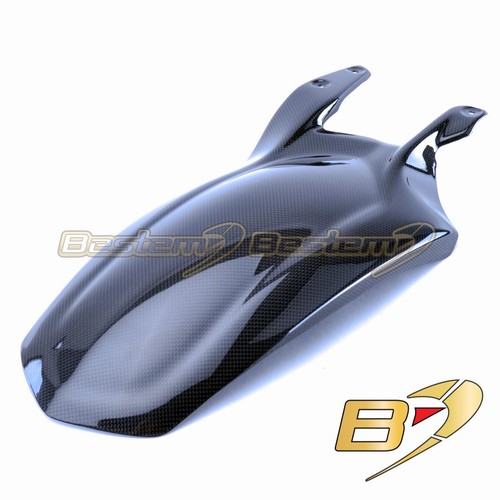 2007-2013 Ducati 848 1098 1198 100% Carbon Fiber Rear Hugger Long Plain