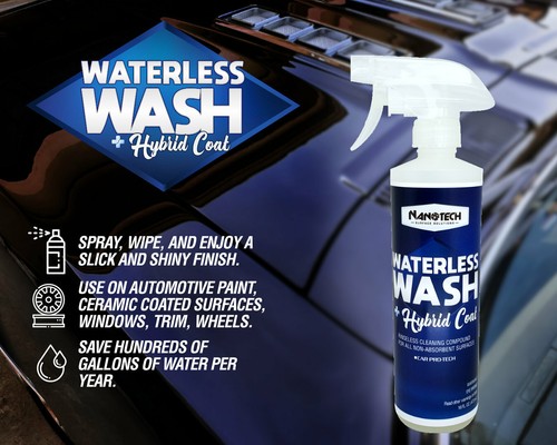 Nanotech Waterless Wash & Hybrid Coat, Spray, Wipe, Enjoy Glossy Finish- 16 Oz. - 第 2/10 張圖片