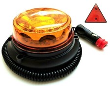 Rundumleuchte LED 4 Blitzmuster 12V 24V R65 R10 Magnet E9 Traktor PKW Dreieck