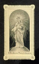 (103430) Holy card lace canivet santino andachstbild: S.C.Mary (Detouche)