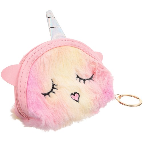 Portamonete Unicorno Mancare Simpatici Portafogli Da Donna in Peluche - Foto 4 di 12