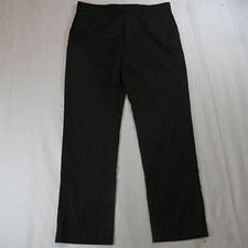 Banana Republic 36 x 34 Dark Gray Birdseye Slim Fit Dress Pants