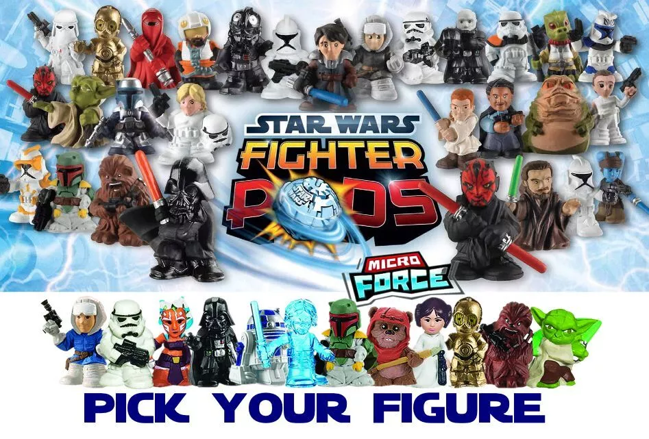 Star Wars Fighter Pods Figures Micro Force Figures Complete your