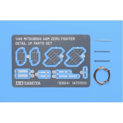 Tamiya 12624 Mitsubishi A6M Zero Fighter 1/48 Scale Detail-Up Parts Set Tamiya