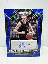 2023-24 Panini Prizm Draft JOEY HAUSER Blue Ice AUTO Autograph RC Rookie 36/75
