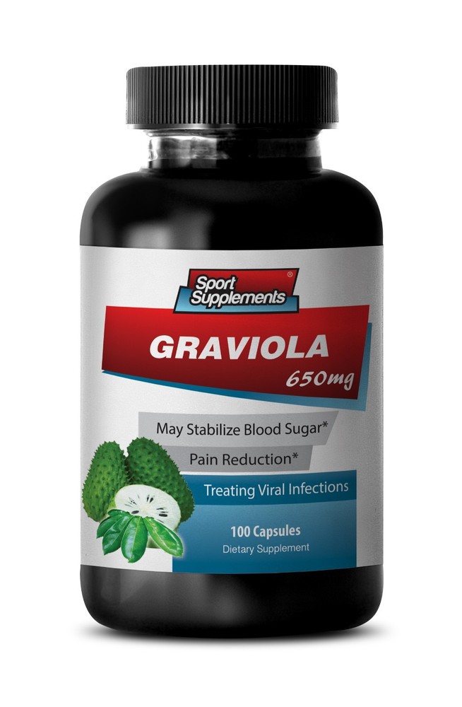 Supports Healthy Liver - Graviola Leaf 650mg - Magnesium Pills 1B