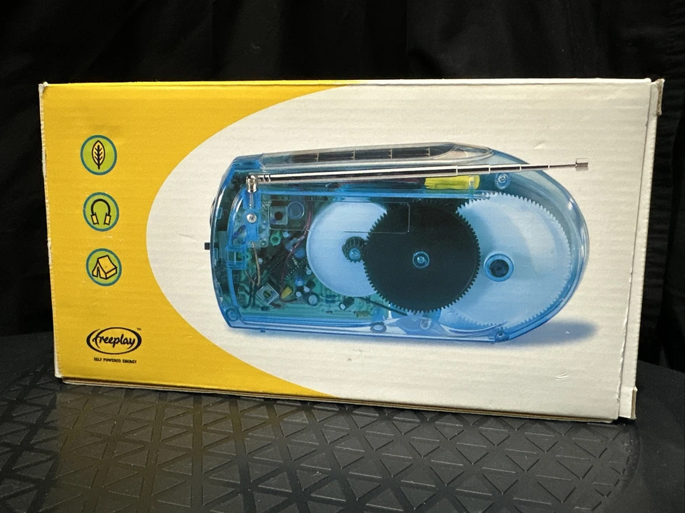 Freeplay S360 Self Powered Energy Clear Radio + Power Adapter EMERGENCY CAMPING - Image 3 of 4