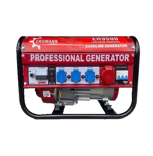 Générateur Erdmann ER-9500 - 2,5 KW - 220/380V - Moteur Essence 6,5 HP - Neuf