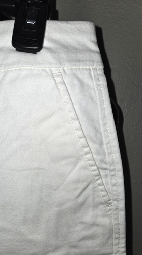 New with Tag Nice White Gloria Vanderbilt Size 10 Chino Shorts Stretch Twill - Picture 5 of 10