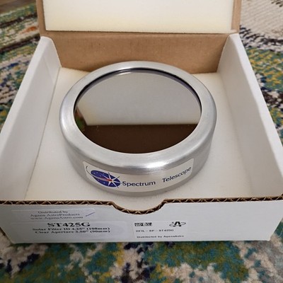Spectrum Telescope Glass Solar Filter ST425G 4.25in (108mm) Aluminum