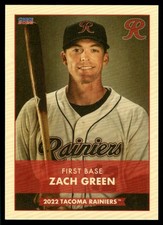 2022 Zach Green Choice Rookie Minor League Card Tacoma Rainers