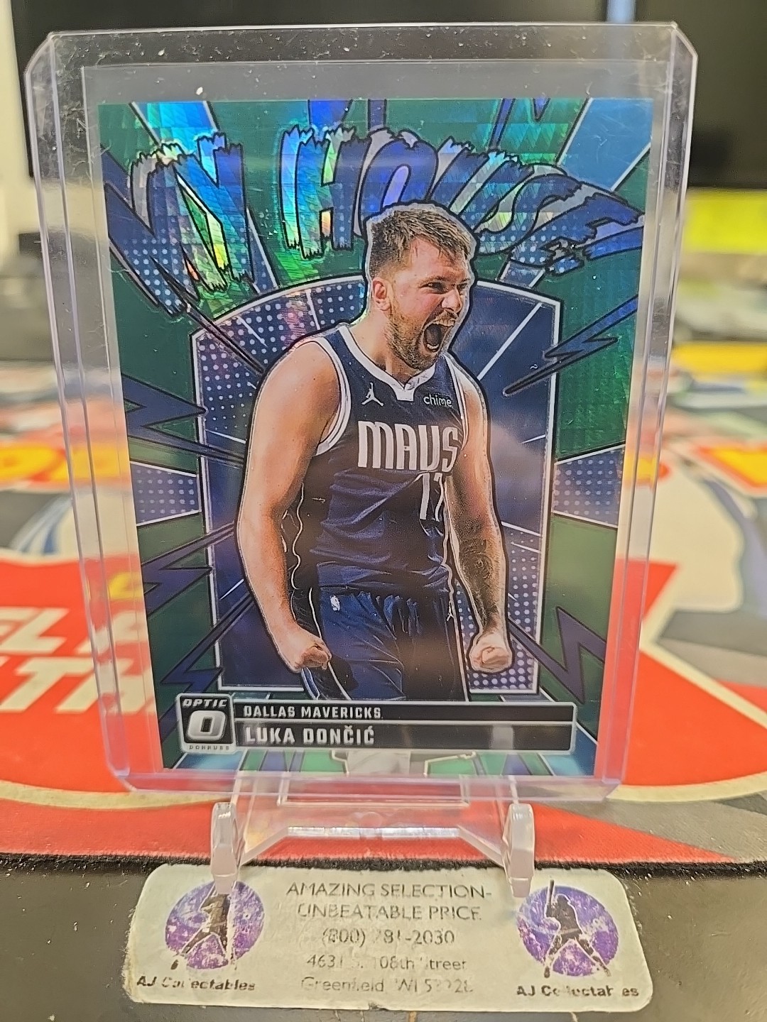 2024-25 Donruss Optic Luka Doncic /249 Green Hyper Prizm Holo My House (KK