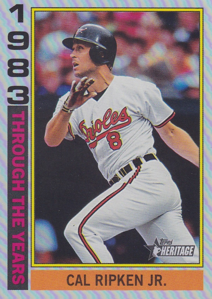CAL RIPKEN TOPPS HERITAGE THROUGH THE YEARS HOLO FOIL ORIOLES #TTY-6 2025 25
