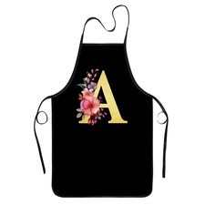 Monogrammed AZ Initial Letter Custom Kitchen Cooking Baking Apron One Size