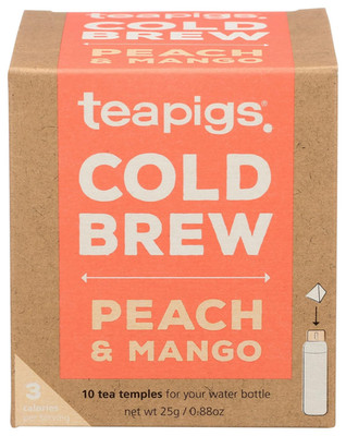 , Tea Cold Brew Peach Mango, 0.88 Ounce