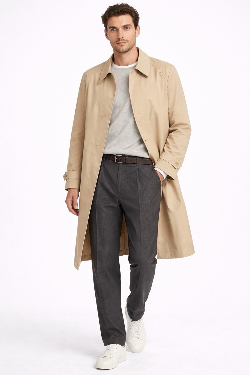 BURBERRYS Prorsum Harrod's England Gaberdine Long Trench Coat