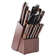 New Solid Wood Knife Rack For Kitchen Home 15...