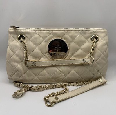 DKNY Cream Colored Quilted Crossbody
