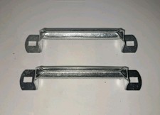 Garage Door Rolled Grip Lift Handle Stainless Steel Package Of 2 w/ Screws New