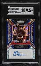 2023-24 Panini Prizm Choice Blue 28/49 Artis Gilmore SGC 9.5 Mint+ Auto HOF 14t3