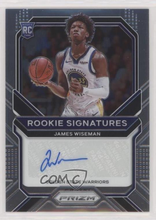 2020-21 Panini Prizm Rookie Signatures James Wiseman #RS-JWS Auto RC 4k8