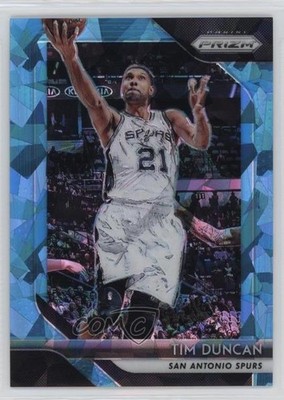 2018-19 Panini Prizm Blue Ice Prizm 89/99 Tim Duncan #225 HOF hg6